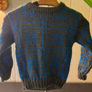 VINTAGE RETRO 80's HIGH SIERRA ACRYLIC SWEATER BOYS SIZE 6
